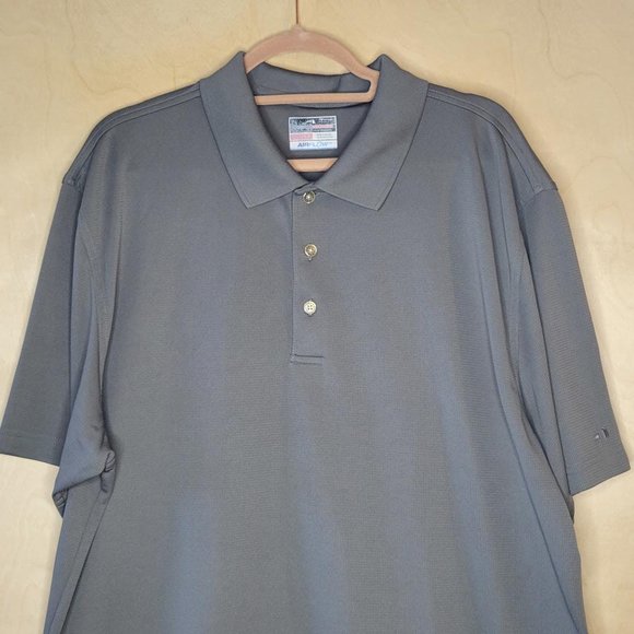Grand Slam Performance Golf Gray Airflow Polo Button Front Shirt Men Size XXL - Picture 4 of 11
